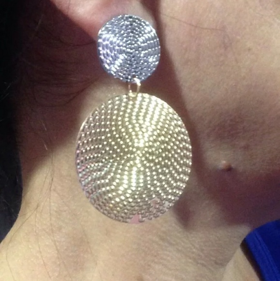 2 for $28 Silver and Gold Tone Earring - Picture 4 of 4